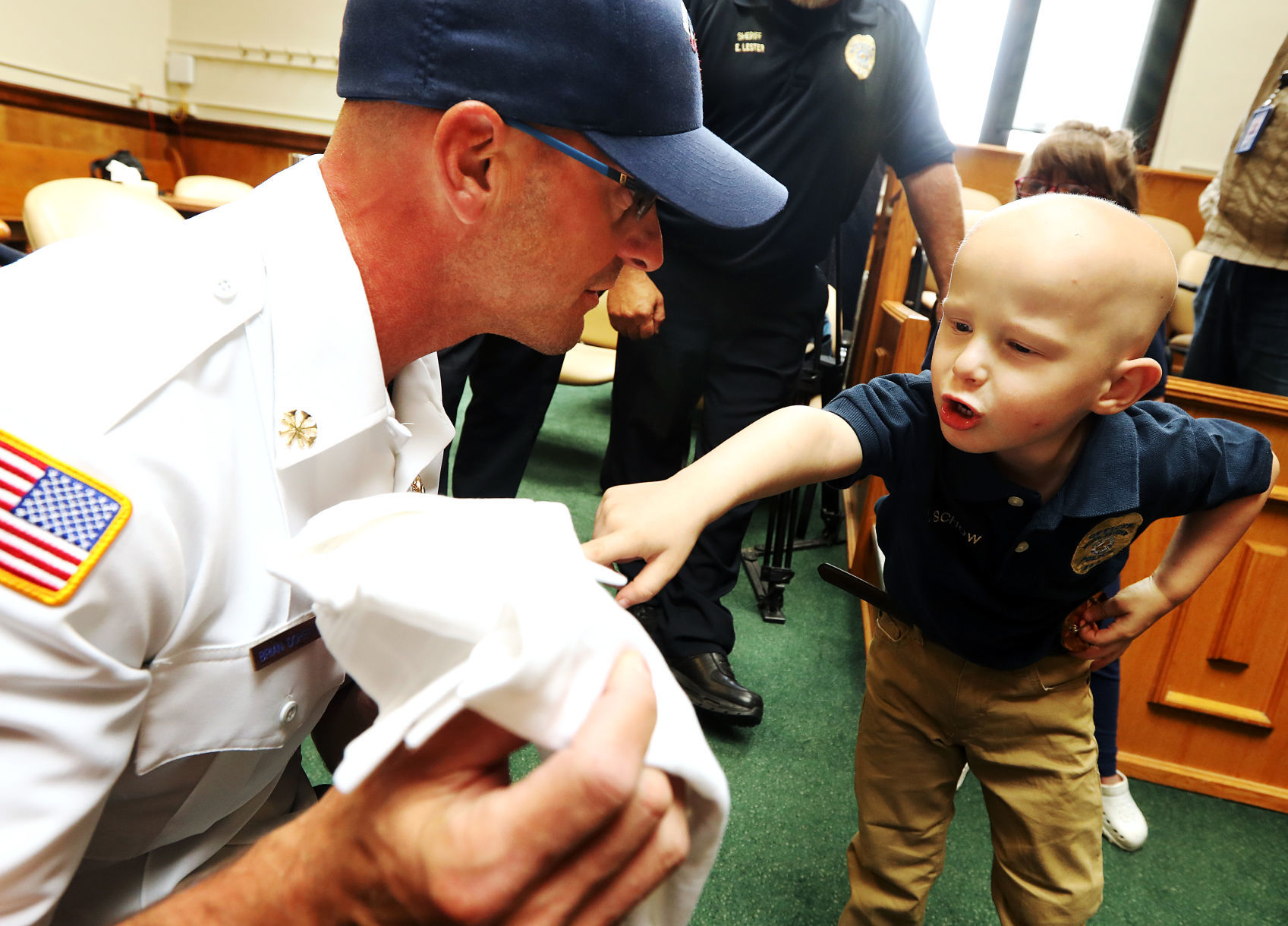 Butte's honorary firefighter
